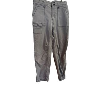 Anthropologie The Wanderer Womens Gray Light Washed Cargo Pants Size 30